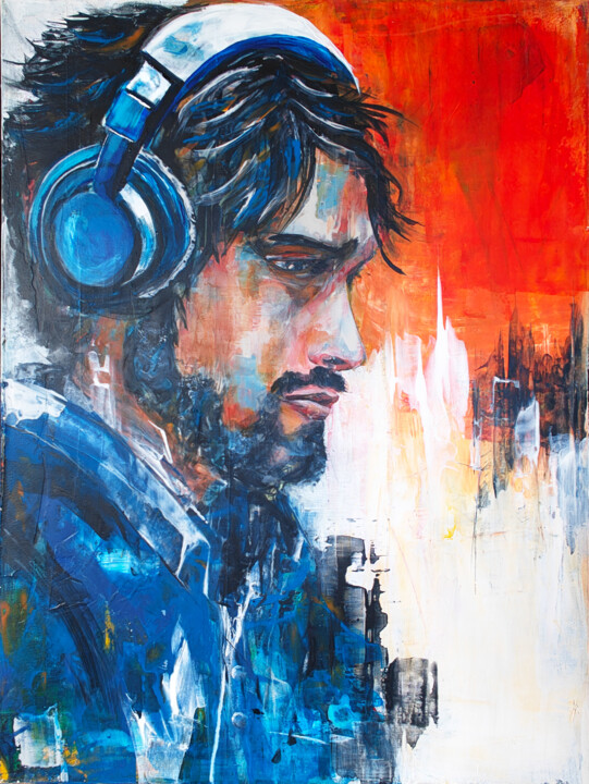 Der Rhythmus der Musik 绘画, 31.5x23.6 in