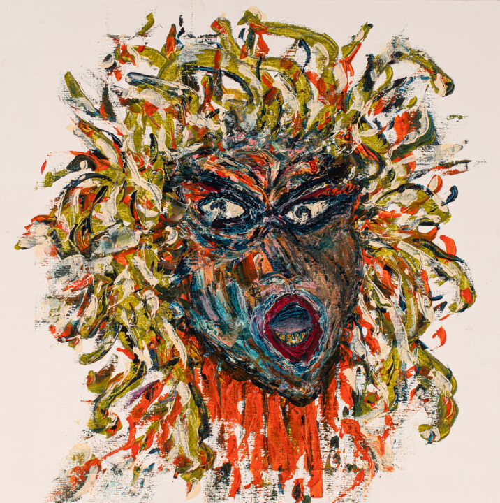 绘画 标题为“Olhar a Medusa com…” 由Dagoberto Pereira, 原创艺术品, 丙烯