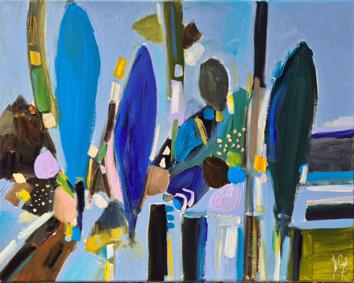 Un paysage de l'intérieur 绘画, 15.8x19.7 in