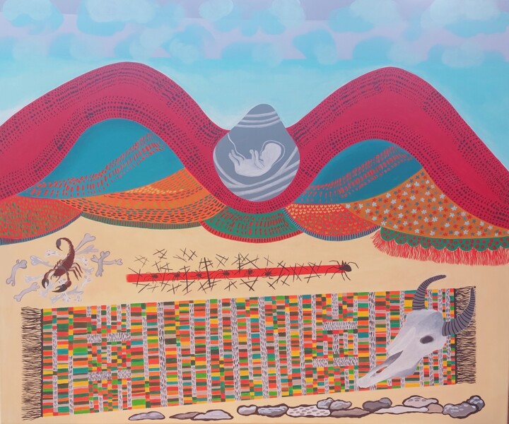 TAPETE NO DESERTO Pittura, 39,4x47,2 in