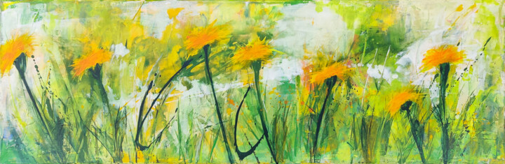 Die Unbesiegbarkeit des Löwenzahns Schilderij, 23,6x63 in