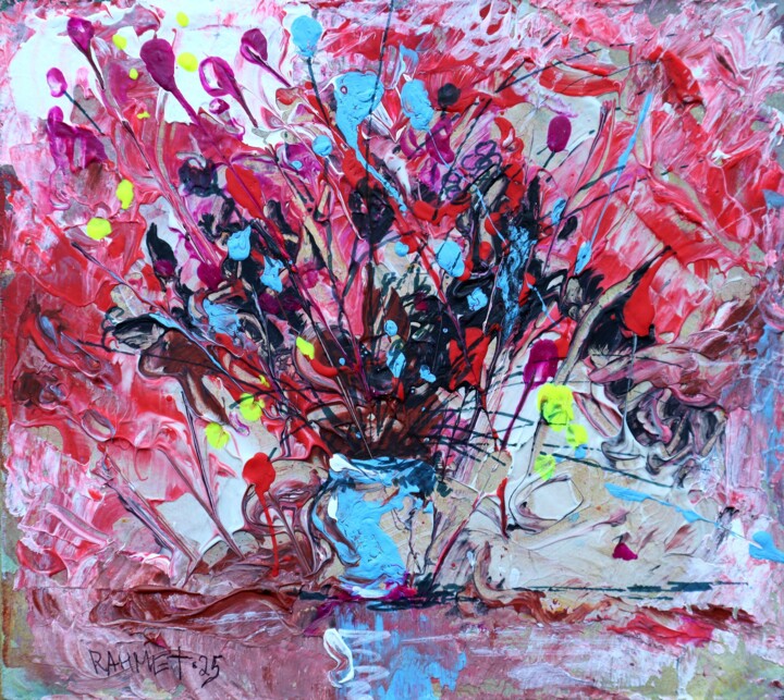 "FLOWERS 20" başlıklı Tablo Rakhmet Redzhepov tarafından, Orijinal sanat, Akrilik