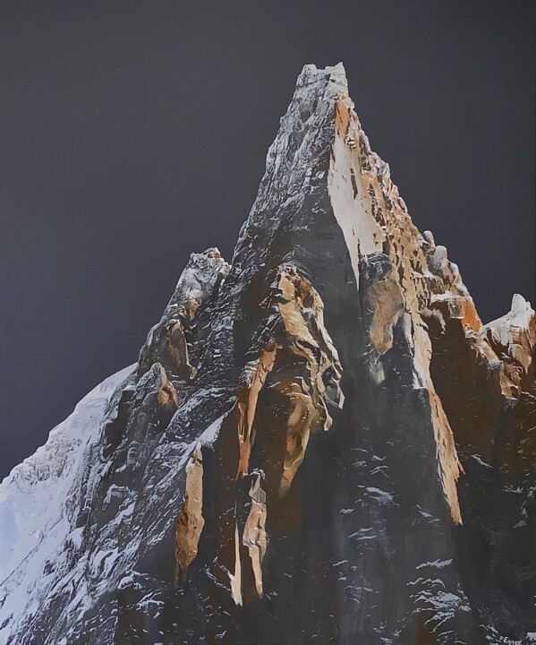 Painting titled "Contrastes sur les…" by Patrick Egger, Original Artwork, Acrylic Mounted on Wood Stretcher frame