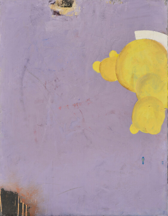 Sans titre (cailloux dans la tête) 绘画, 45.7x35 in