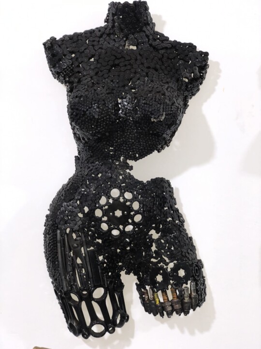 Wall Sculpture | 3D Wall Art | Indoor Outdoor Art | torso 雕塑, 27.6x15 in