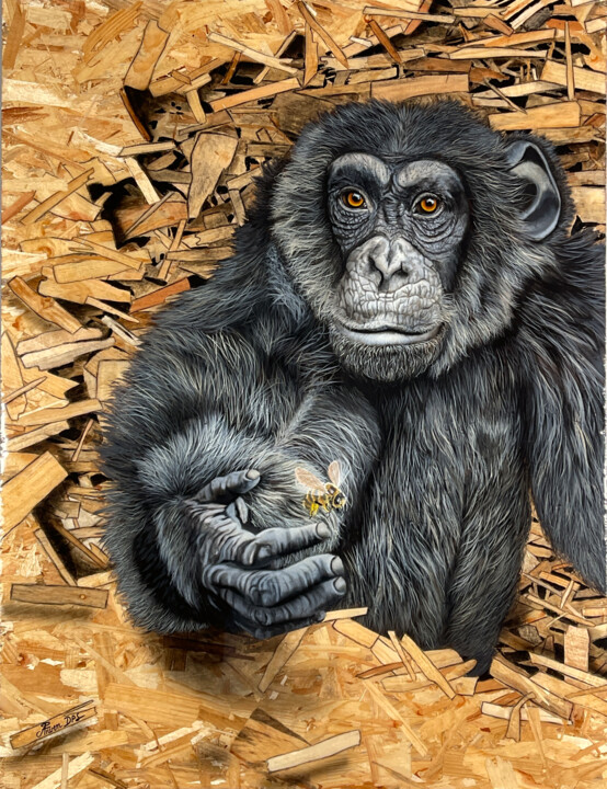 Équilibre Originel 绘画, 45.7x35 in
