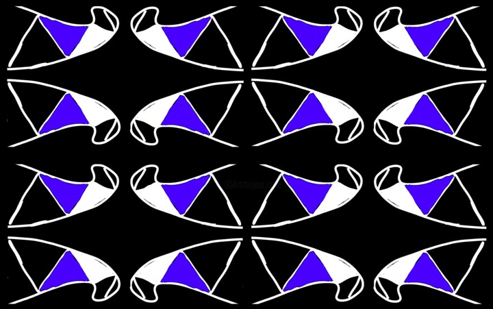 Organic Symmetry 1b4e2 数字艺术, 18.8x30 in