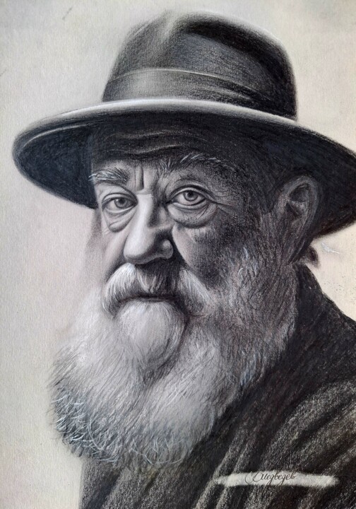 图画 标题为“Claude Monet” 由Владимир Медведев, 原创艺术品, 石墨