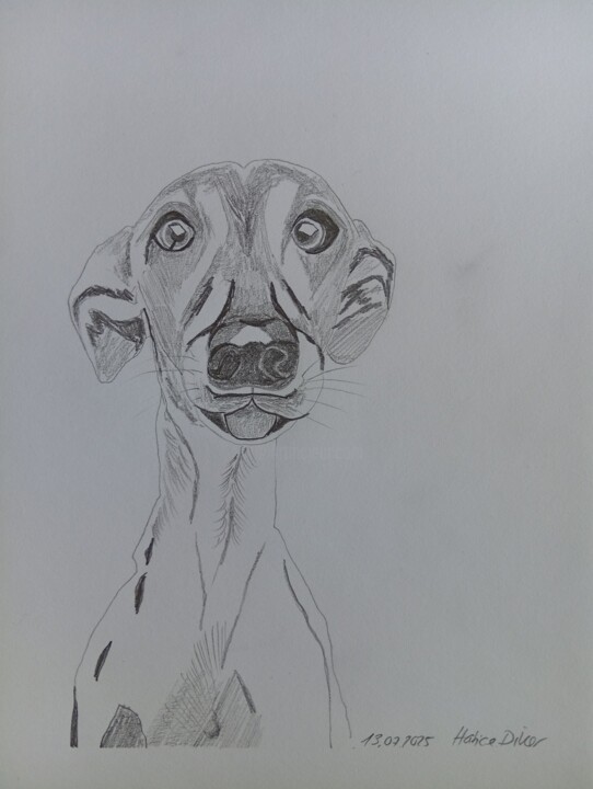ein Hund #04 绘画, 9.1x6.7 in