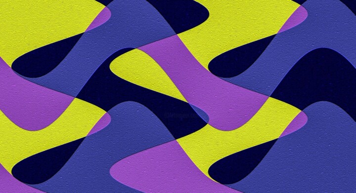 Textile Art με τίτλο "Intemporal-003" από Antonio Guimaraes, Αυθεντικά έργα τέχνης, Ψηφιακή ζωγραφική