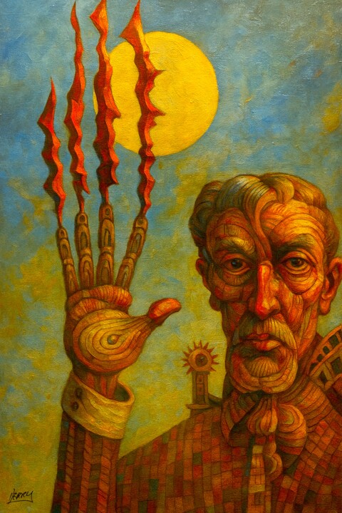 Scratching The Air 绘画, 21.3x14.2 in