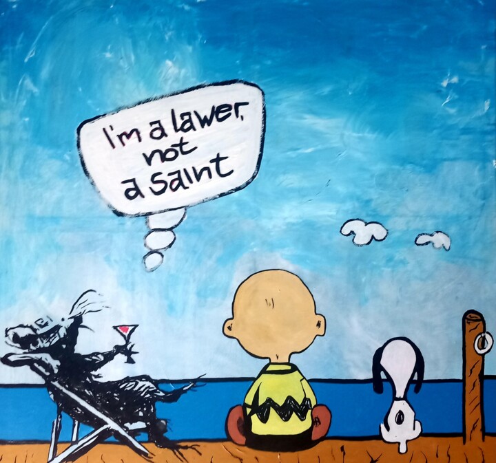 the lawer 绘画, 31.5x31.5 in