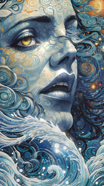 She descended to us from the fairy-tale silence 数字艺术