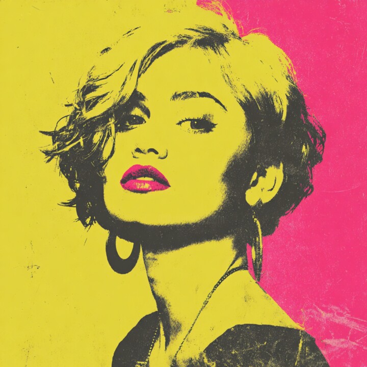 Painting titled "90s" by Claudia Sauter (Poptonicart), Original Artwork, Acrylic