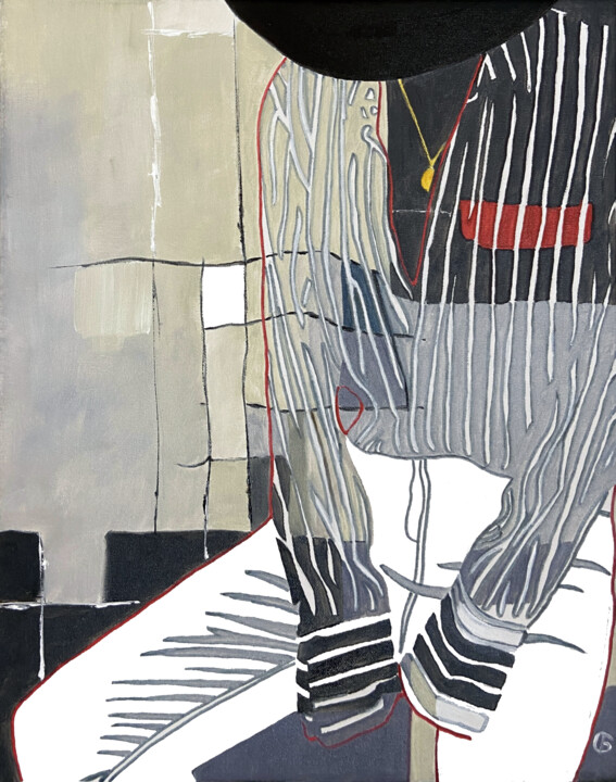 Tiger Woman 绘画, 20x16 in