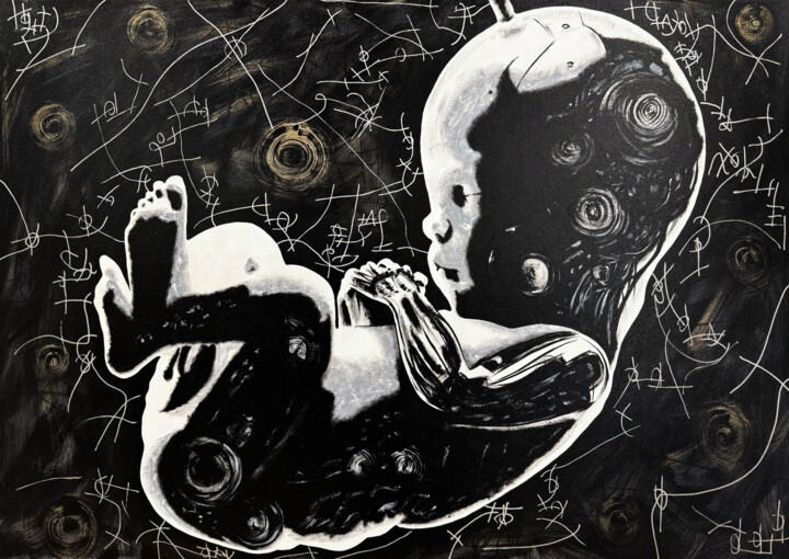 Reincarnation 绘画, 33.5x47.2 in