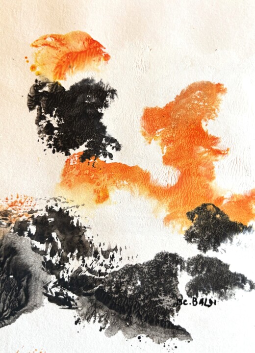 25-07-13 monotype 印花与版画, 5.1x3.5 in