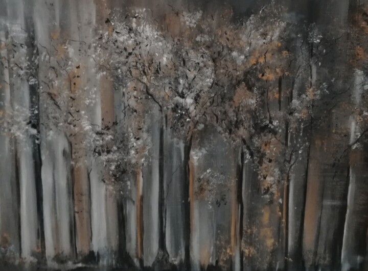LES SECRETS DES ARBRES Painting, 23.6x31.5 in