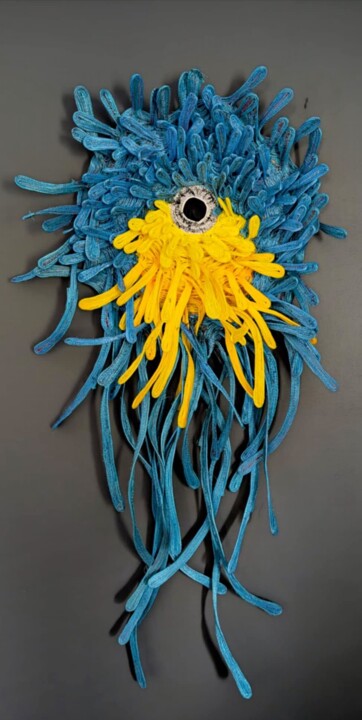 The Golden Macaw 纺织艺术, 51x27 in