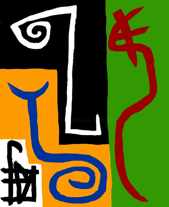 Digital Arts titled "VH19" by Franck Vidal, Original Artwork, Digital Painting