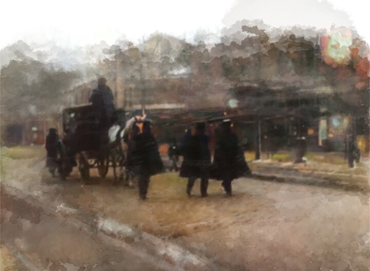 Digital Arts titled "The Collectors #2" by Russell Newell, Original Artwork, 2D Digital Work