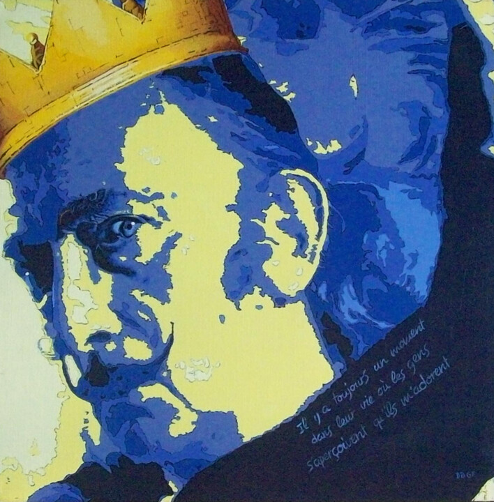 Disparition de Salvador Dali (1989) Malarstwo, 19,7x19,7 in
