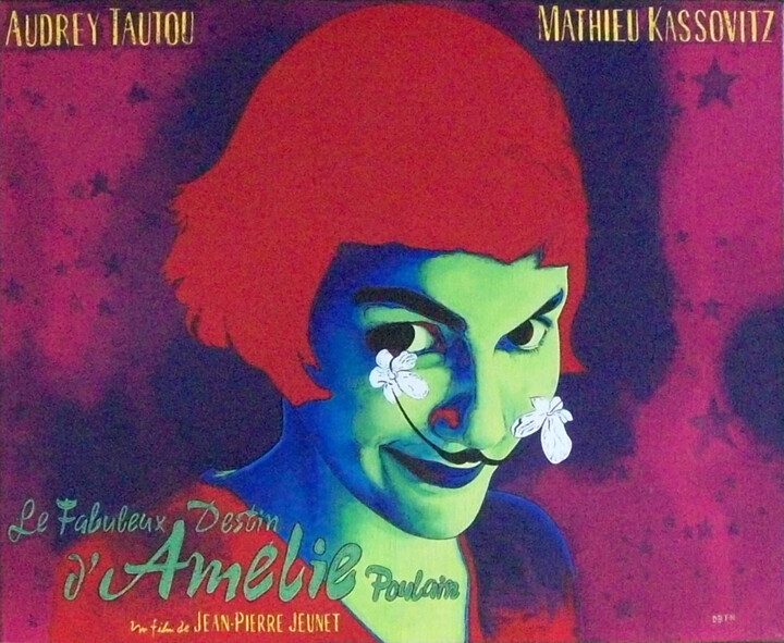 Amélie Poulain (2001) 绘画, 15.8x19.7 in