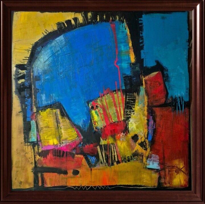 Painting titled "CARPE DIEM III" by Sonja Brzak, Original Artwork, Oil Mounted on artwork_cat.