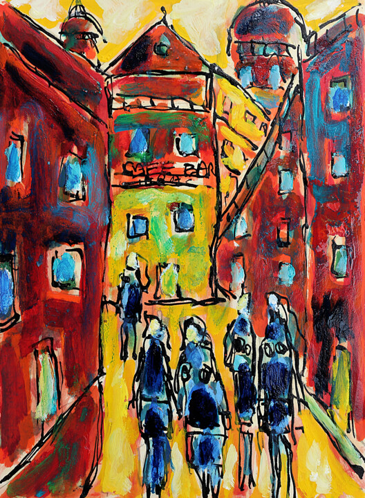 Painting titled "Virgile" by Jean Mirre, Original Artwork, Oil