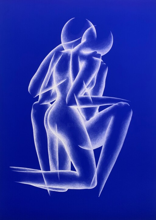 The Emotional Dawn - True Blue - 印花与版画, 27.6x19.7 in
