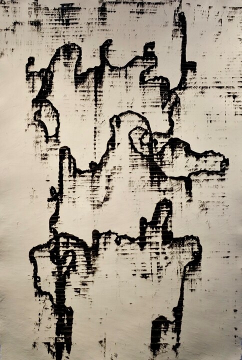 Painting titled "Don’t drag me down 3" by Luca Brandi, Original Artwork, Acrylic