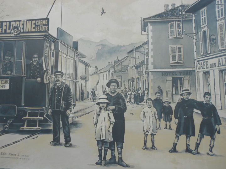 Peinture intitulée "FACADE MAIRIE DE VA…" par Nessé, Œuvre d'art originale
