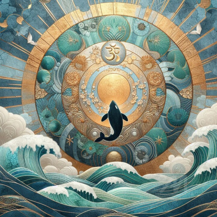 Eternity and the universe 数字艺术, 19.7x19.7 in