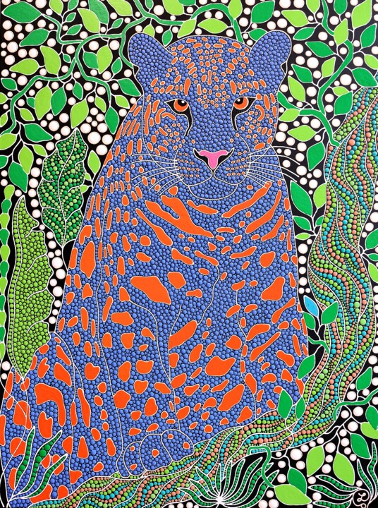 The Hidden Watcher 绘画, 31.5x23.6 in
