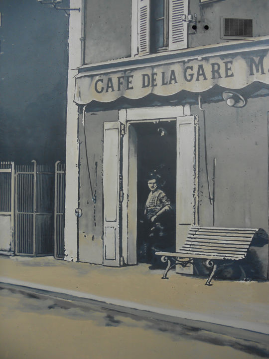 Peinture intitulée "FACADE MAIRIE DE VA…" par Nessé, Œuvre d'art originale