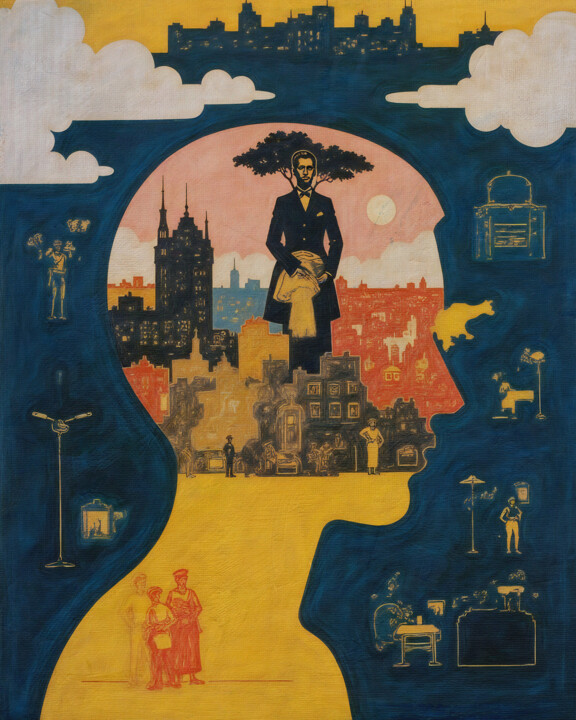 数字艺术 标题为“The Soul of the City” 由Jan Keteleer, 原创艺术品, 数字拼贴