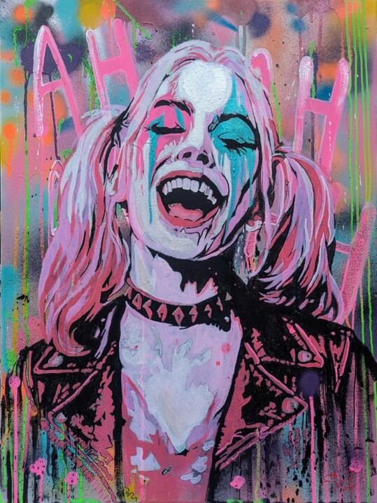 Pop Harley 绘画, 31.5x23.6 in