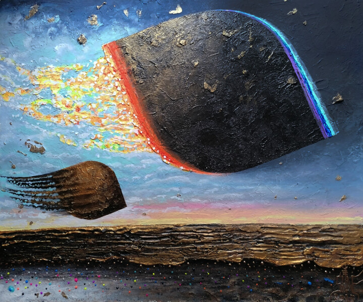 Malerei mit dem Titel "Sunne's double-angl…" von Serge Sunne, Original-Kunstwerk, Acryl
