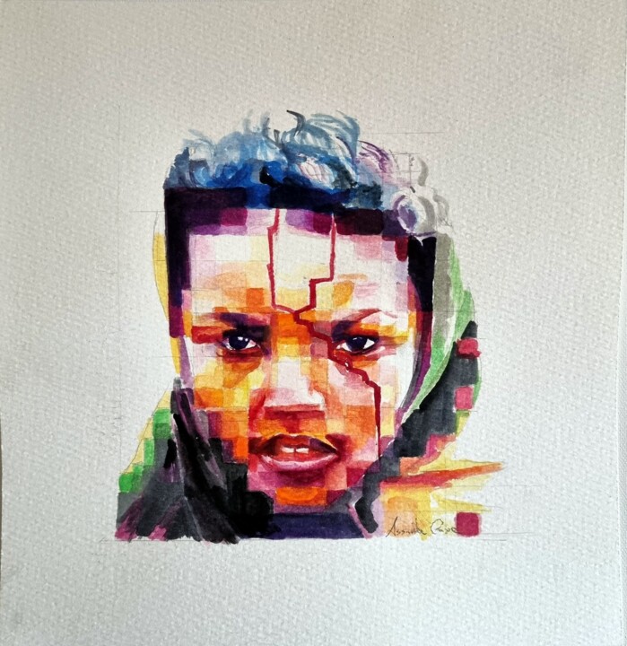 Cicatrici 绘画, 10.6x6.3 in