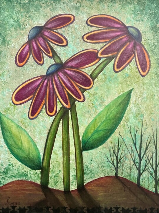Tulipas 绘画, 20x16 in