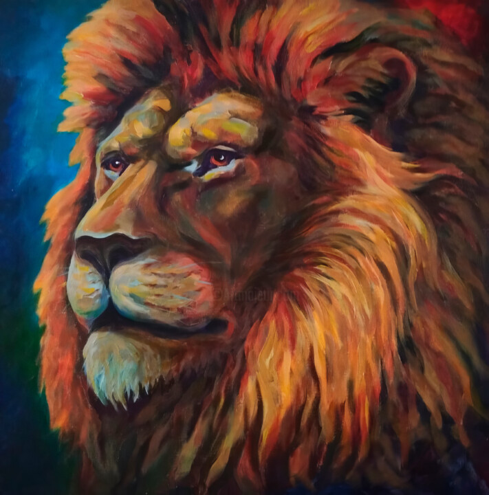 The King 绘画, 42.5x41.7 in