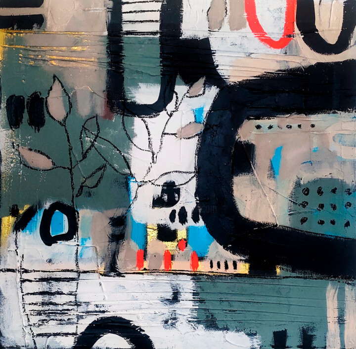 绘画,  55x55.9 in 