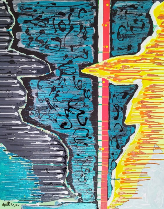 Ombre vers lumière 绘画, 39.4x31.9 in