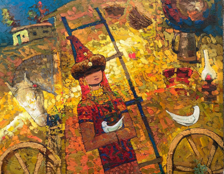 Vibrant Cultural Celebration 绘画, 55x70.8 in