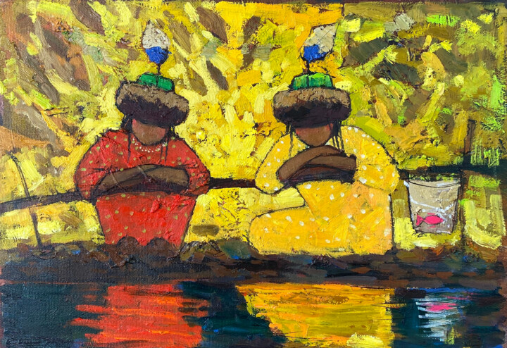 Warmth 绘画, 55x80.5 in