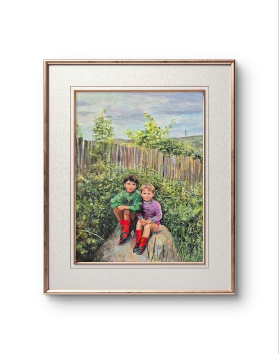 Werk ingelijst gepresenteerd