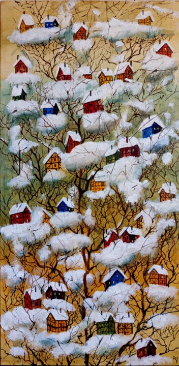 Fairytale Tree. 绘画, 31.5x15.8 in