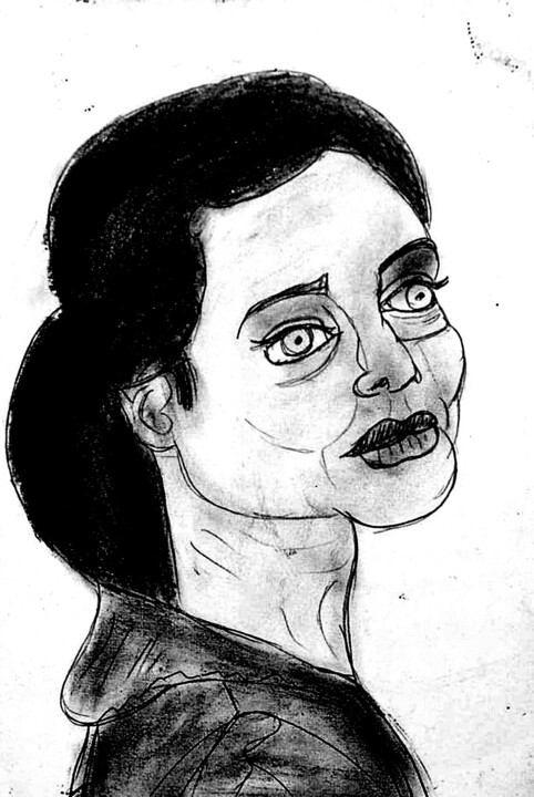 La femme vampire3 图画, 11.8x7.9 in