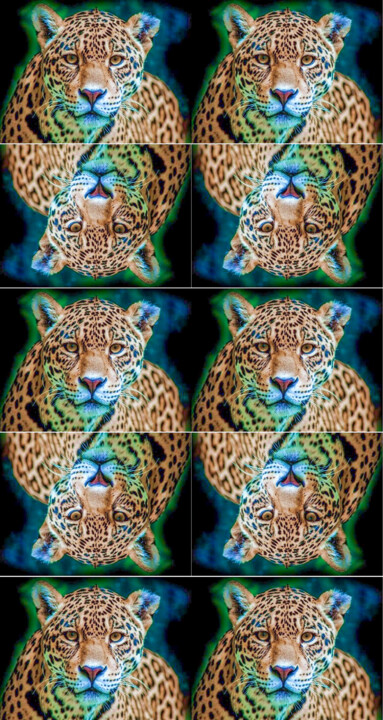 Textile Art με τίτλο "Coleção Natureza 004" από Antonio Guimaraes, Αυθεντικά έργα τέχνης, Ψηφιακή ζωγραφική