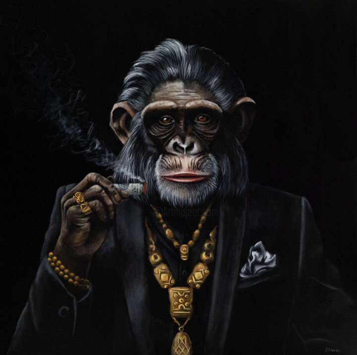 绘画,  48x48 in 